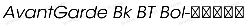 AvantGarde Bk BT Bol字体转换